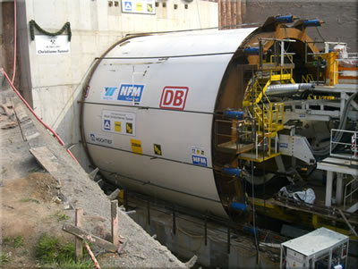 Wirth TBM Starts Schluechtern High Speed Rail Tunnel in GermanyUna TBM della Wirth inizia lo scavo del tunnel ferroviario AV di Schluechtern in Germania