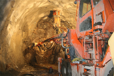 Drill and Blast at Hedins Fjord Tunnels in Iceland