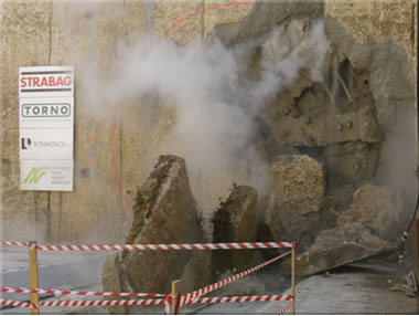 Caduto l'ultimo diaframma della prima galleria di Castellanza sulla tratta ferroviaria Saronno-Malpensa