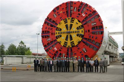 Consegna negli stabilimenti della Herrenknecht della TBM S-300 per il progetto della M-30 di Madrid