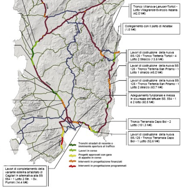 Proseguono a ritmo serrato i lavori sulla Nuova SS 125 Orientale Sarda