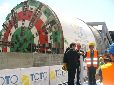 Italia/Variante di Valico - Avviato lo scavo della galleria Sparvo con la più grande TBM del mondo