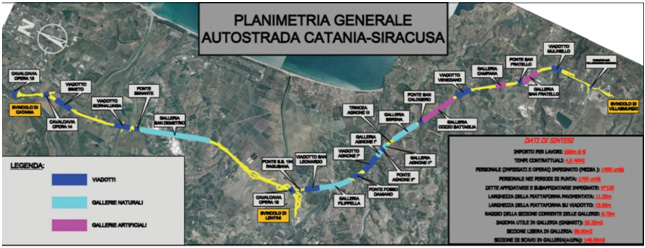 Italia/Sicilia - Aperto il primo tratto dell'autostrada A18 Catania-Siracusa