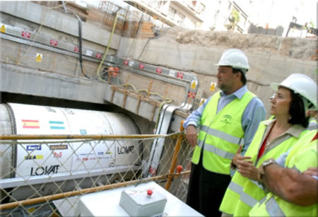 Lovat inizia la perforazione del metrò leggero di Siviglia