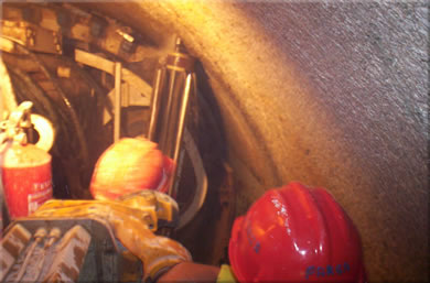 Una TBM della Robbins TBM scava uno sbocco fognario nel Nord Ovest della Spagna