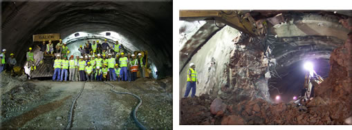 Cade l'ultimo diaframma del tunnel Bolu in Turchia