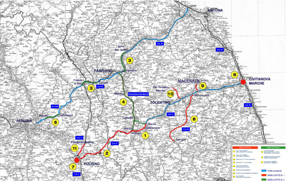 Marche/Progetto Quadrilatero - Abbattuto il diaframma della galleria La Maddalena