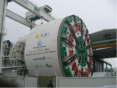 Collaudata la gigantesca TBM EPB S-574 di Herrenknecht per il tunnel Sparvo